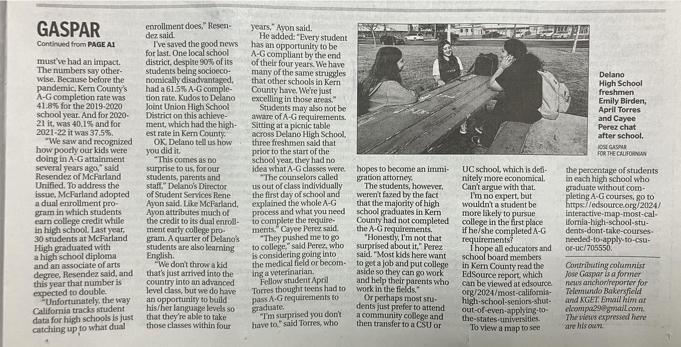 DJUHSD Dual Enrollment news p. 2
